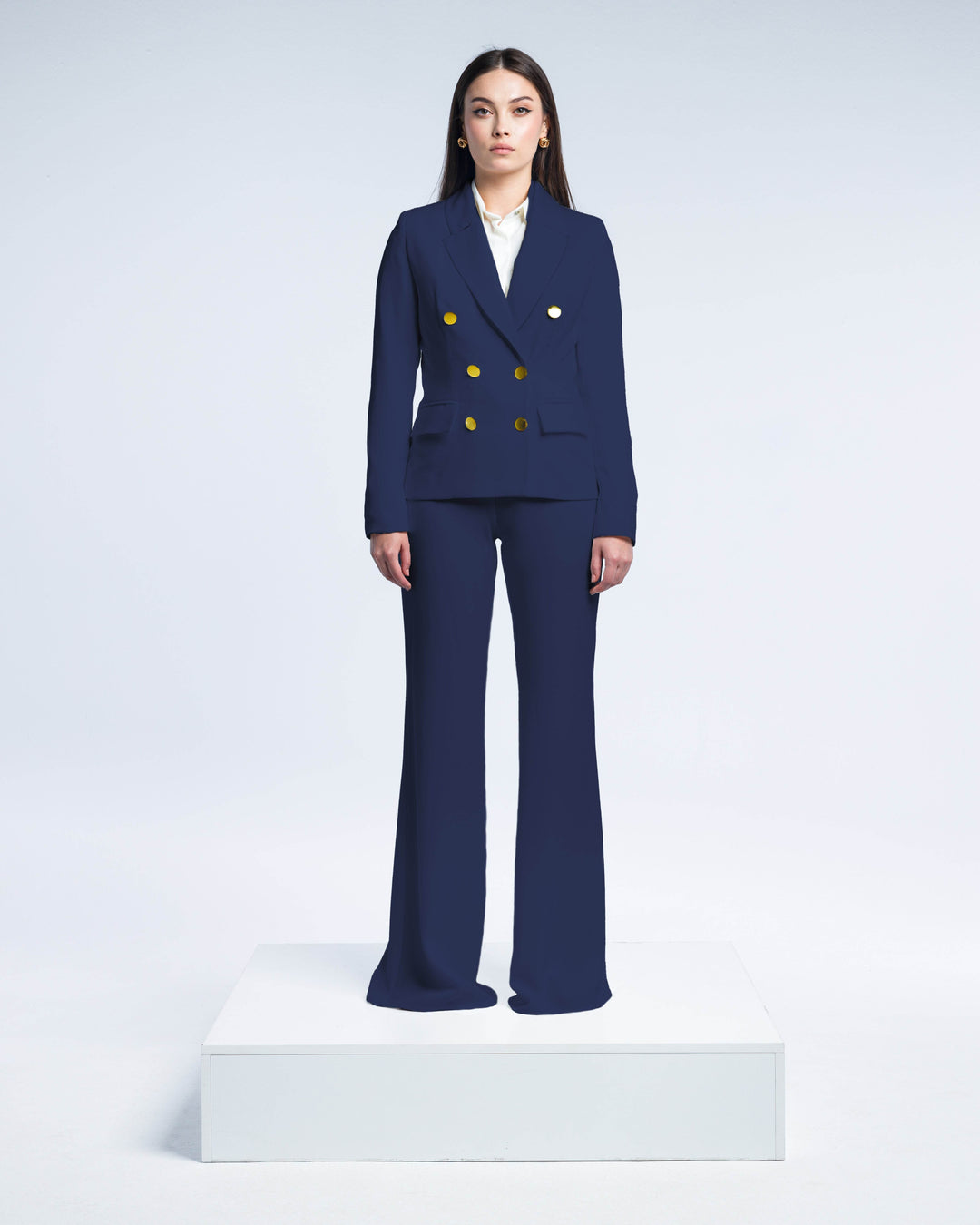 TEXTURED DOUBLE-BREASTED SUIT - MOONMAINS EGY