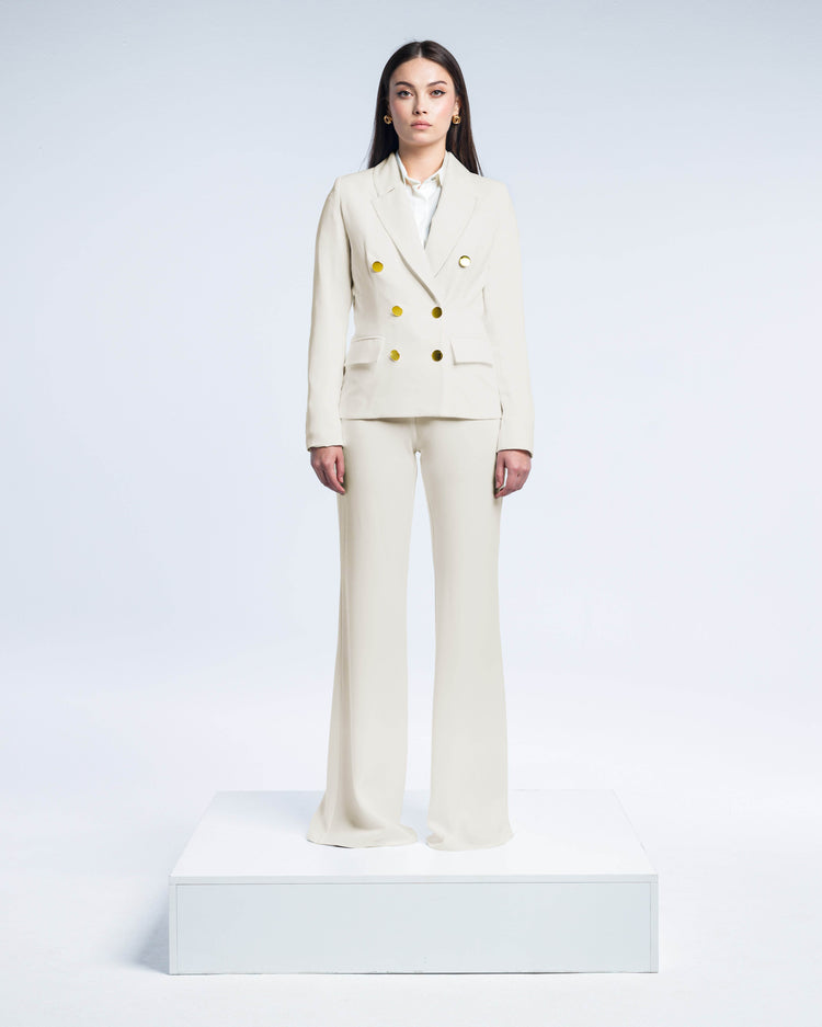 TEXTURED DOUBLE-BREASTED SUIT - MOONMAINS EGY