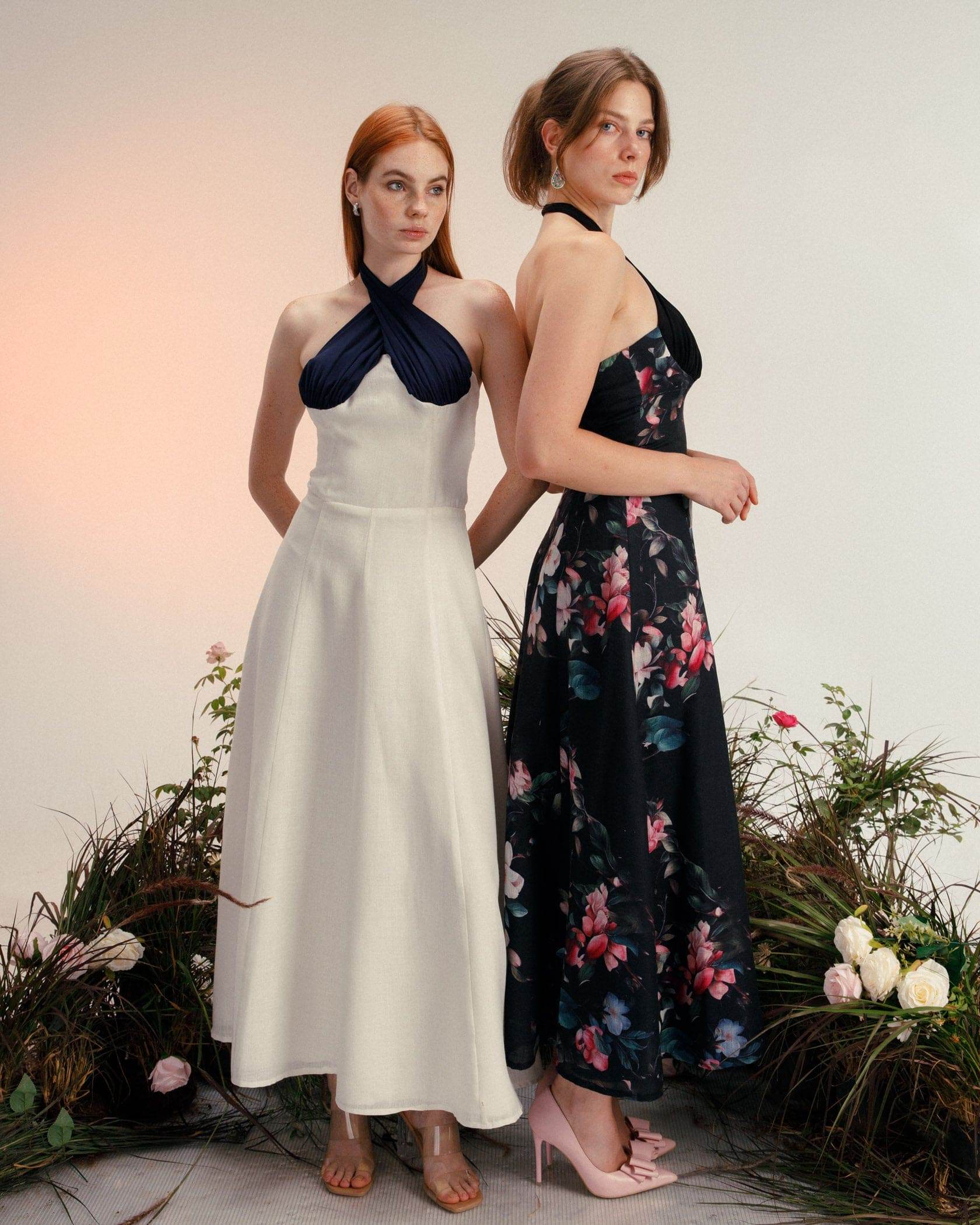 halter Linen dress - MOONMAINS EGY