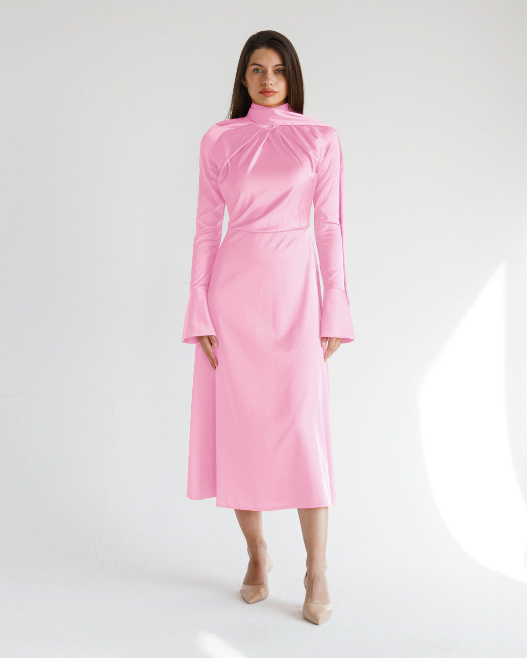 ROSARA SATIN DRESS - MOONMAINS EGY