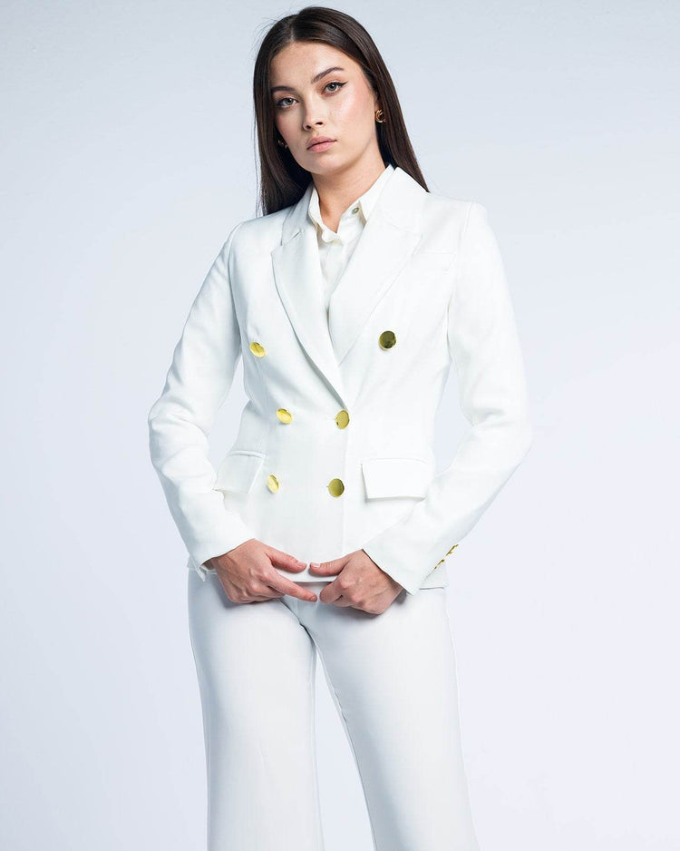 TEXTURED DOUBLE-BREASTED SUIT - MOONMAINS EGY