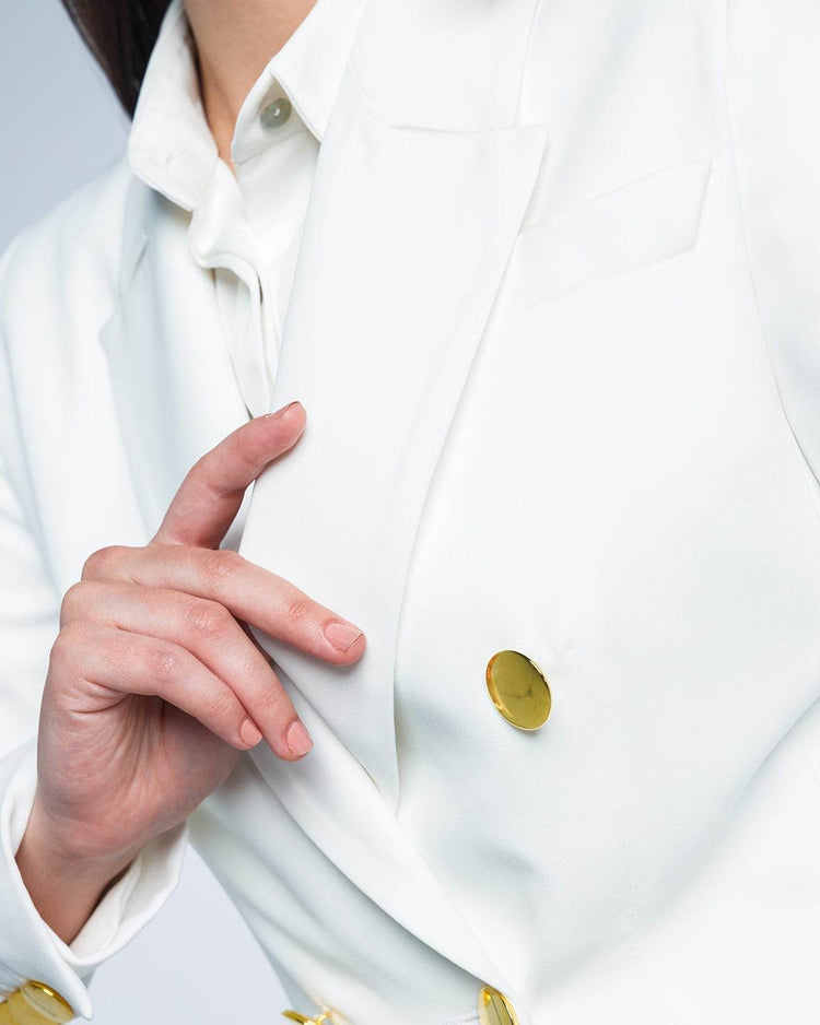 TEXTURED DOUBLE-BREASTED SUIT - MOONMAINS EGY