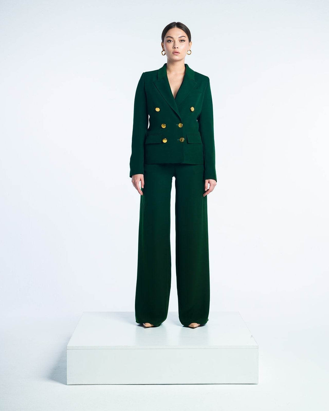 TEXTURED DOUBLE-BREASTED SUIT - MOONMAINS EGY