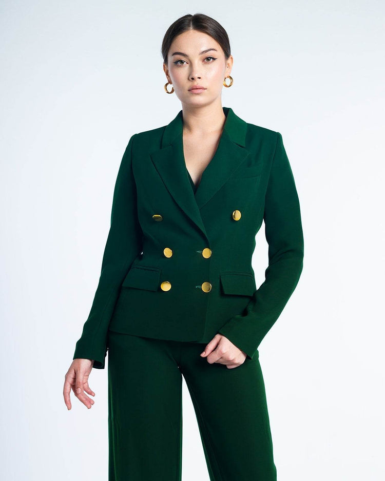 TEXTURED DOUBLE-BREASTED SUIT - MOONMAINS EGY