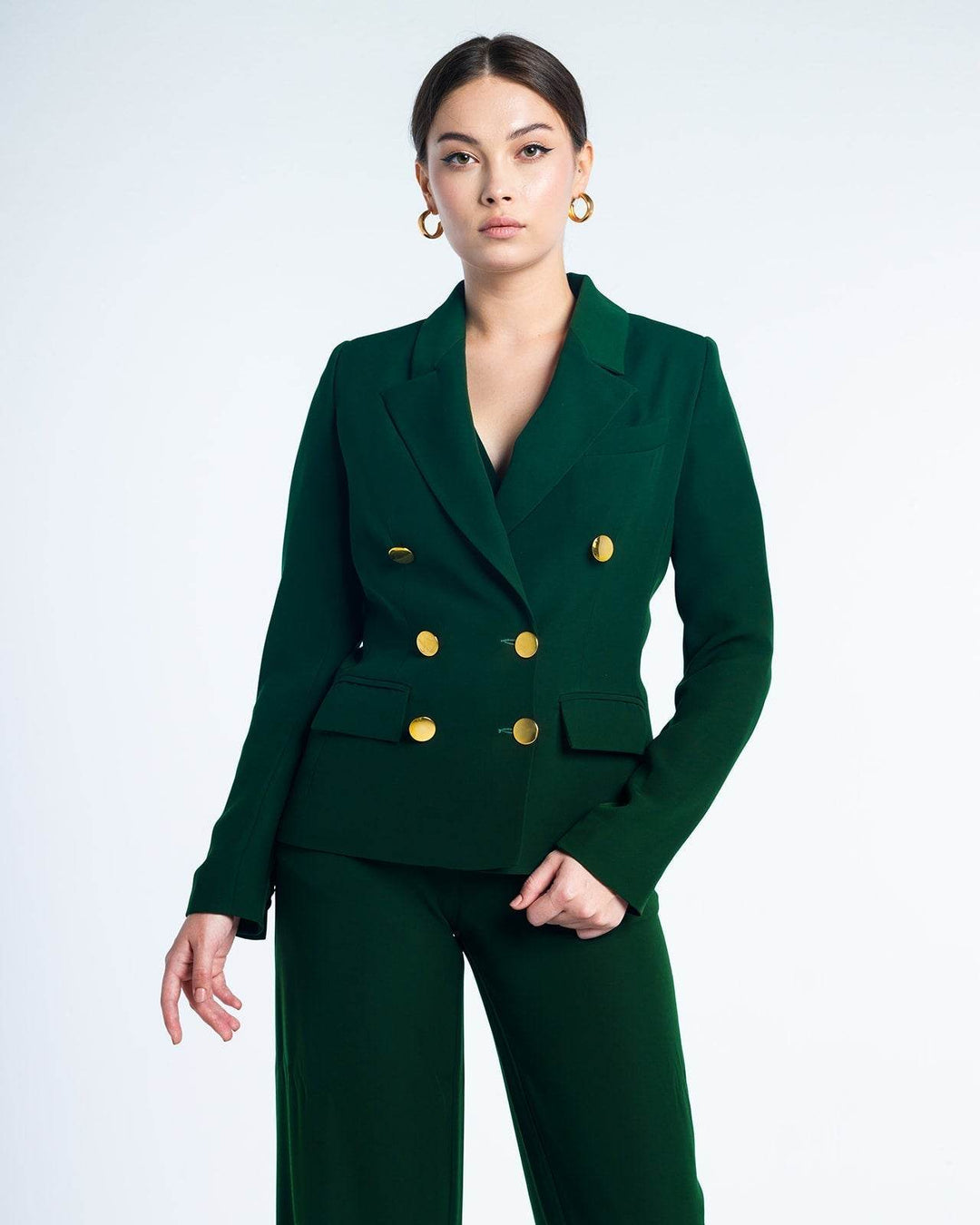 TEXTURED DOUBLE-BREASTED SUIT - MOONMAINS EGY