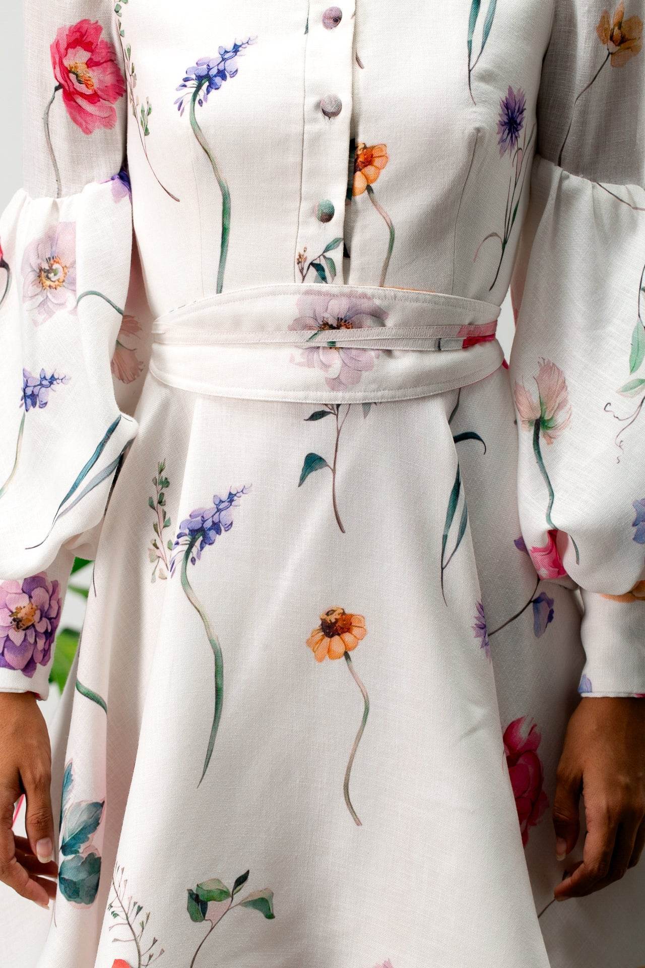 Blooming Meadow Longsleeves mini Dress - MOONMAINS EGY
