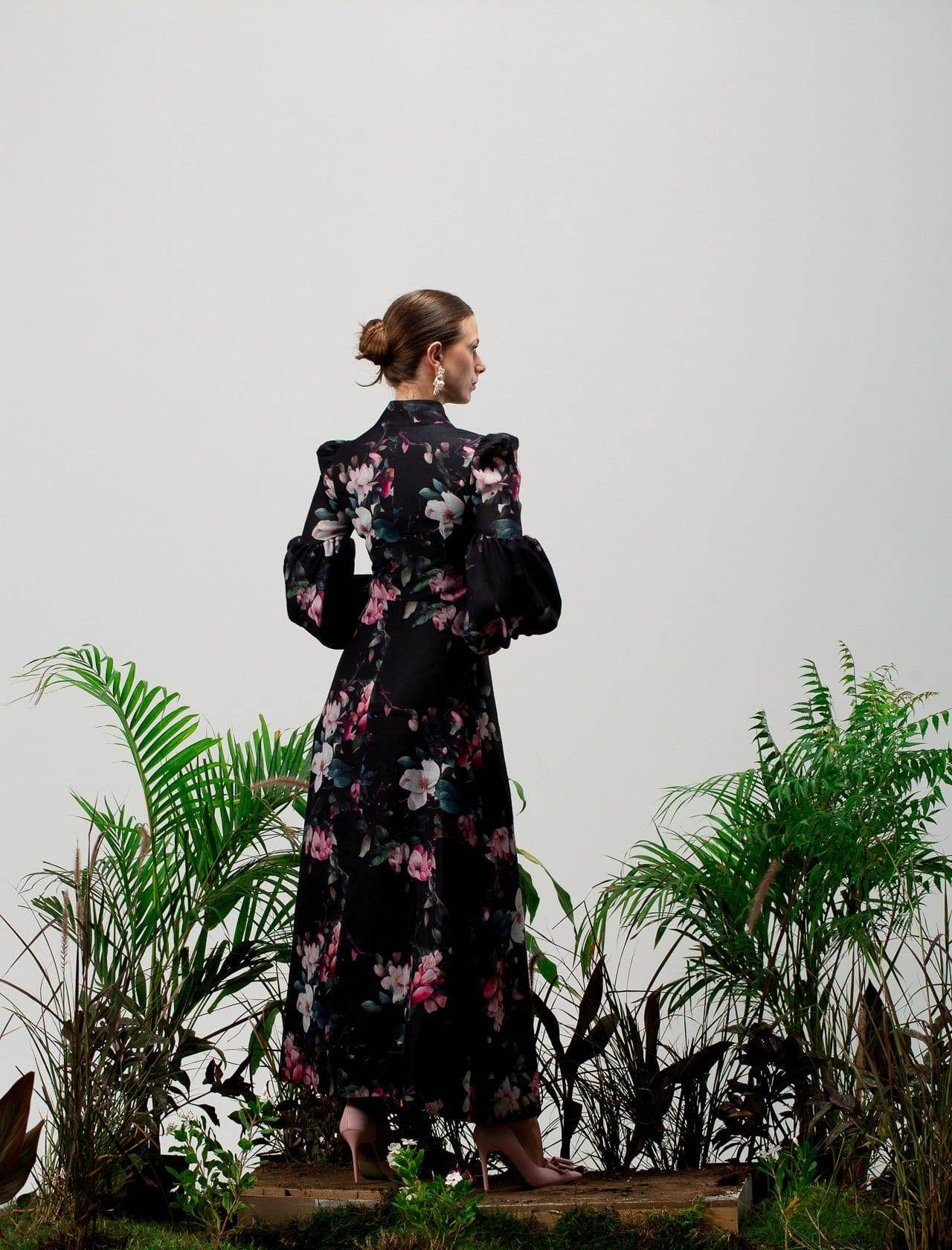 Lilwen Long Sleeves Maxi Dress - MOONMAINS EGY