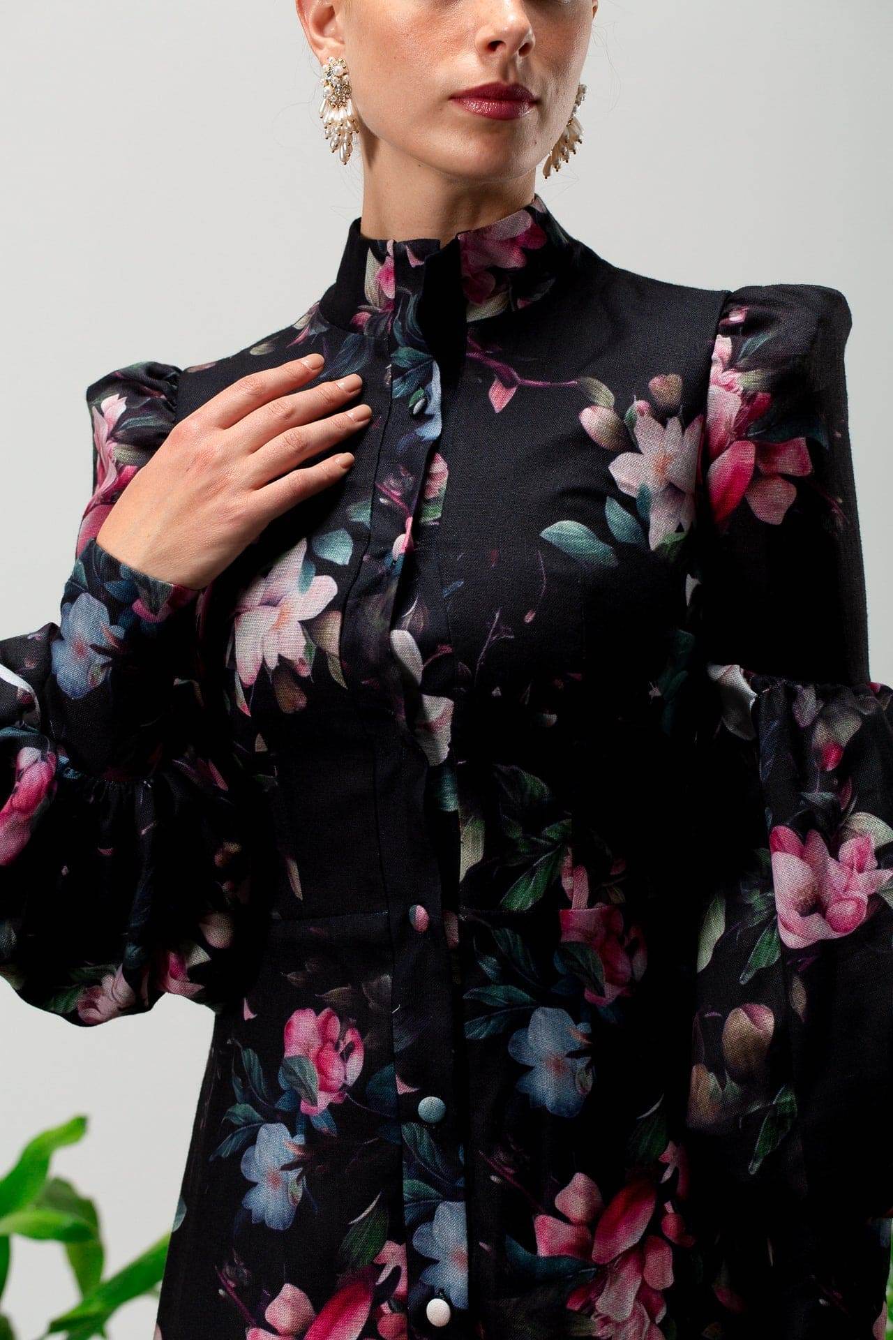 Lilwen Long Sleeves Maxi Dress - MOONMAINS EGY