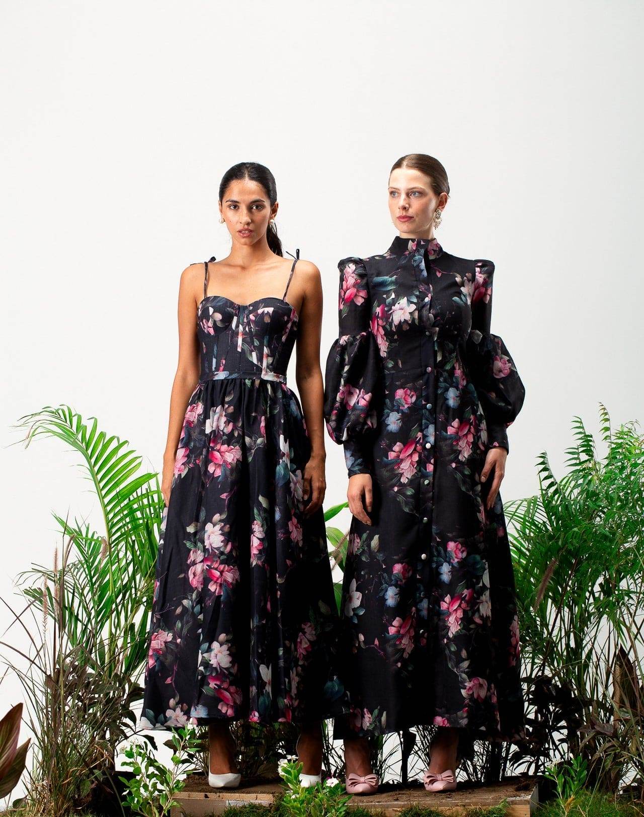 Lilwen Long Sleeves Maxi Dress - MOONMAINS EGY