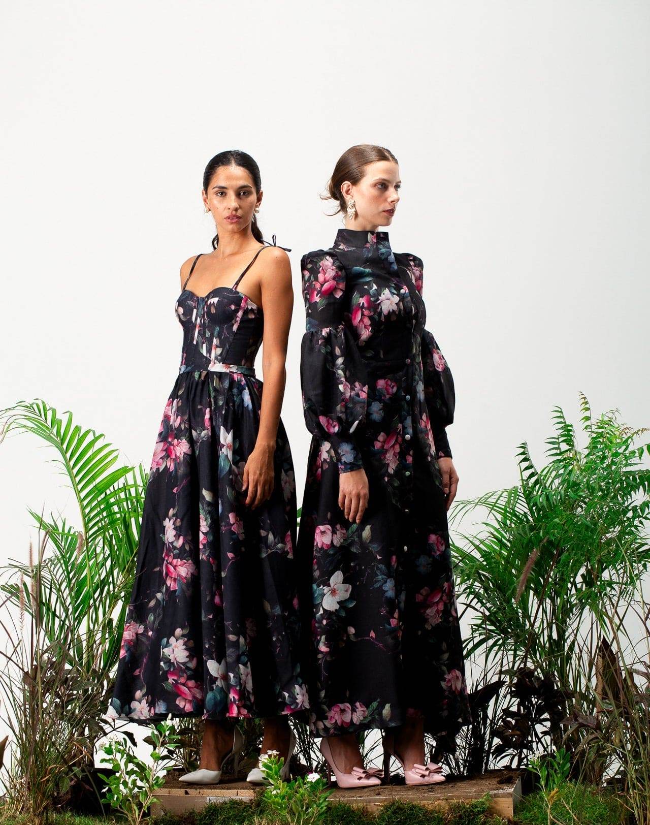 Lilwen Long Sleeves Maxi Dress - MOONMAINS EGY