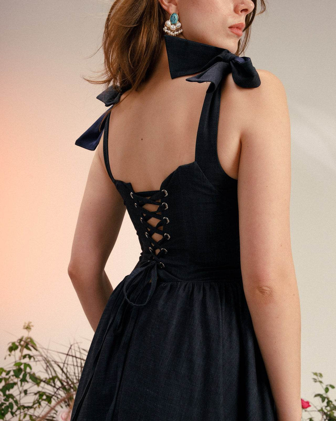 Adele midi denim dress - MOONMAINS EGY