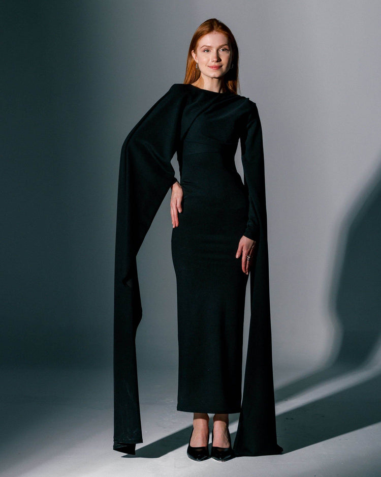 ELIANA CAPE DRESS - MOONMAINS EGY