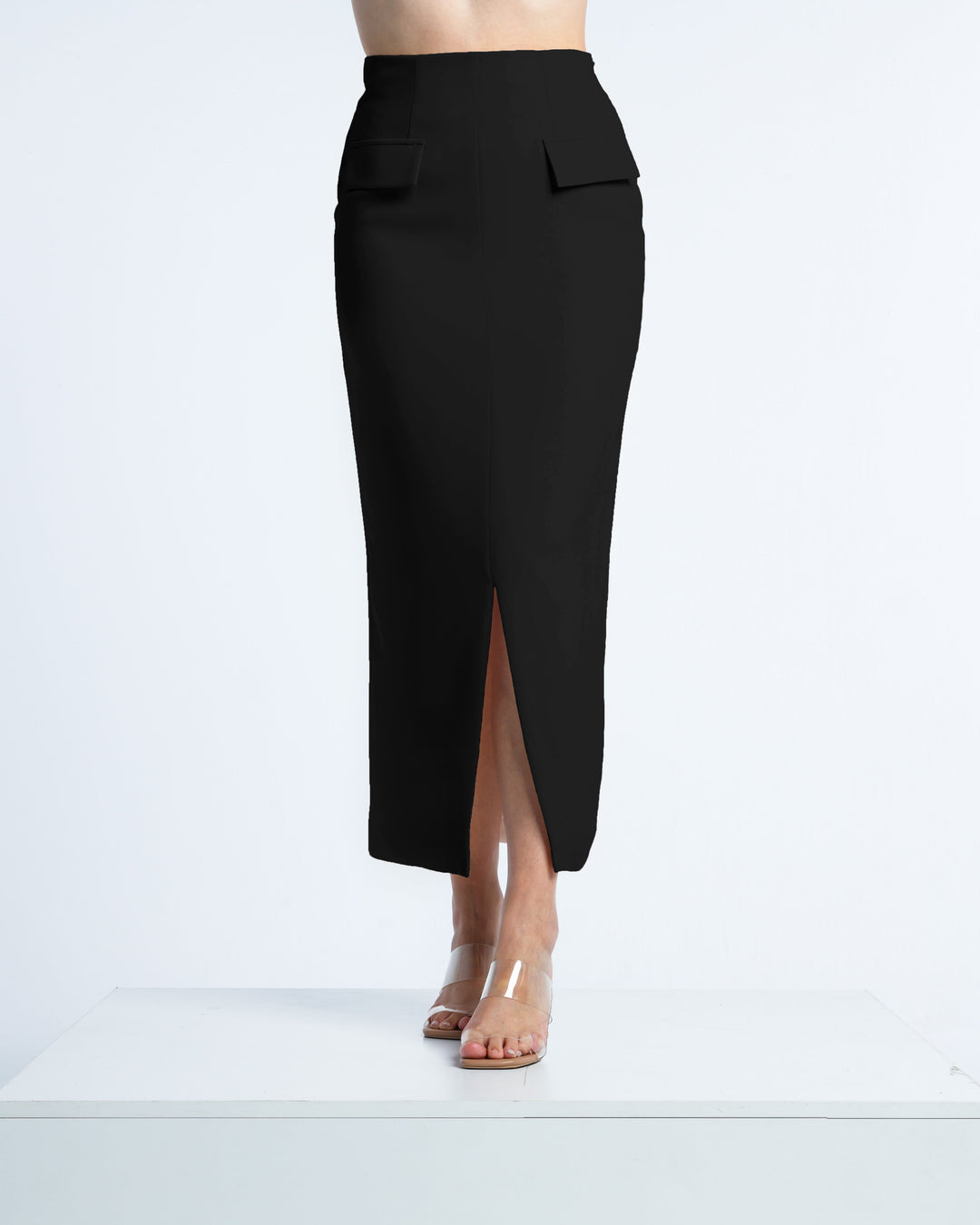 MIDI PENCIL SKIRT WITH POCKETS