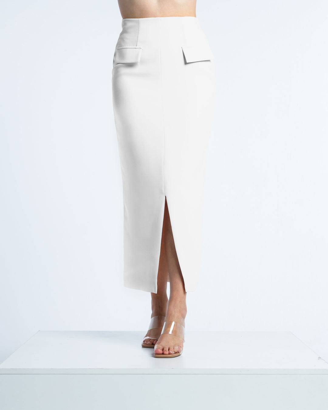 MIDI PENCIL SKIRT WITH POCKETS