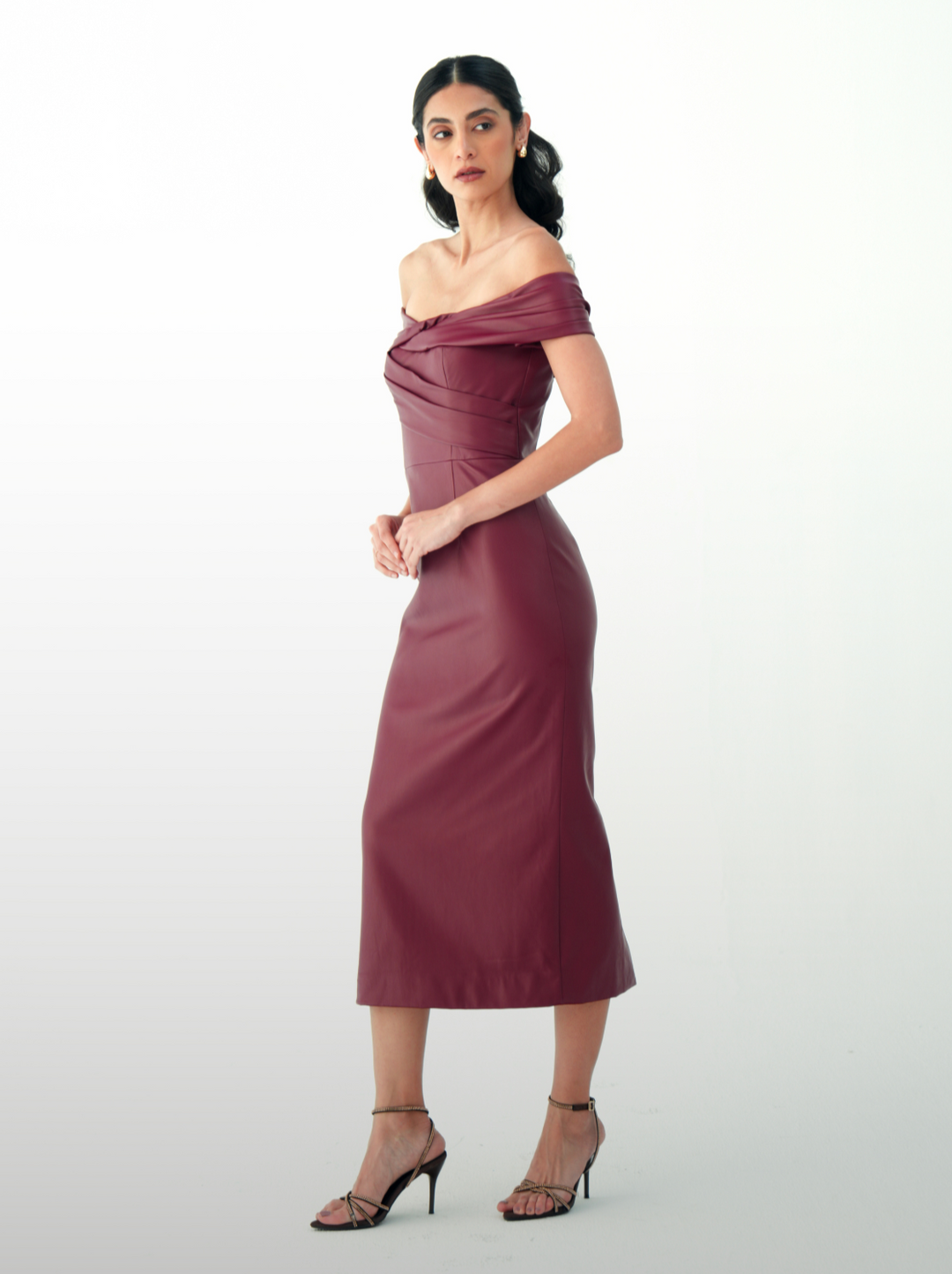 Burgundy Luxe dress