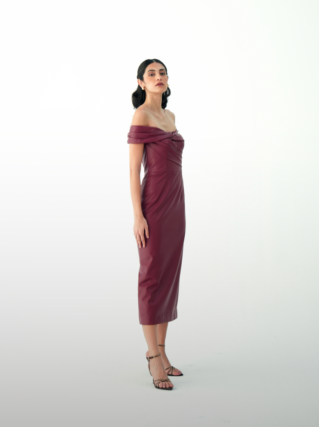 Burgundy Luxe dress