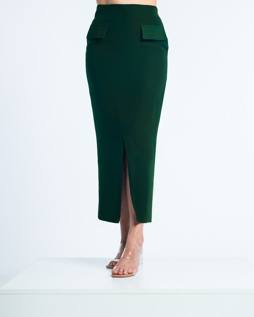 MIDI PENCIL SKIRT WITH POCKETS