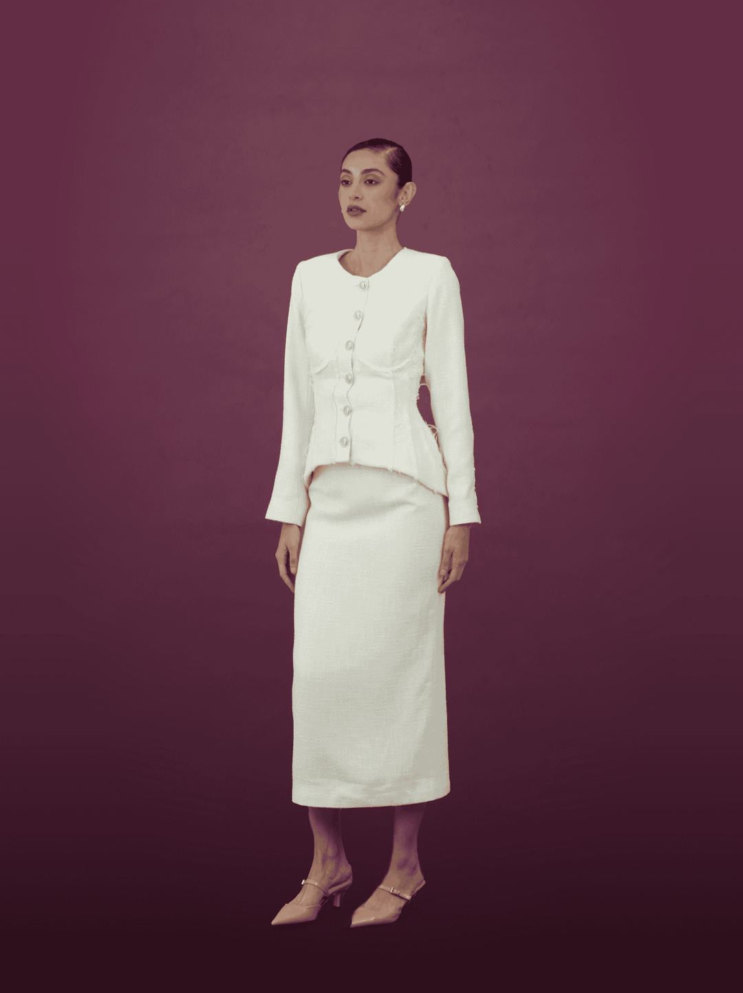 Classic Ivory Textured Ensemble