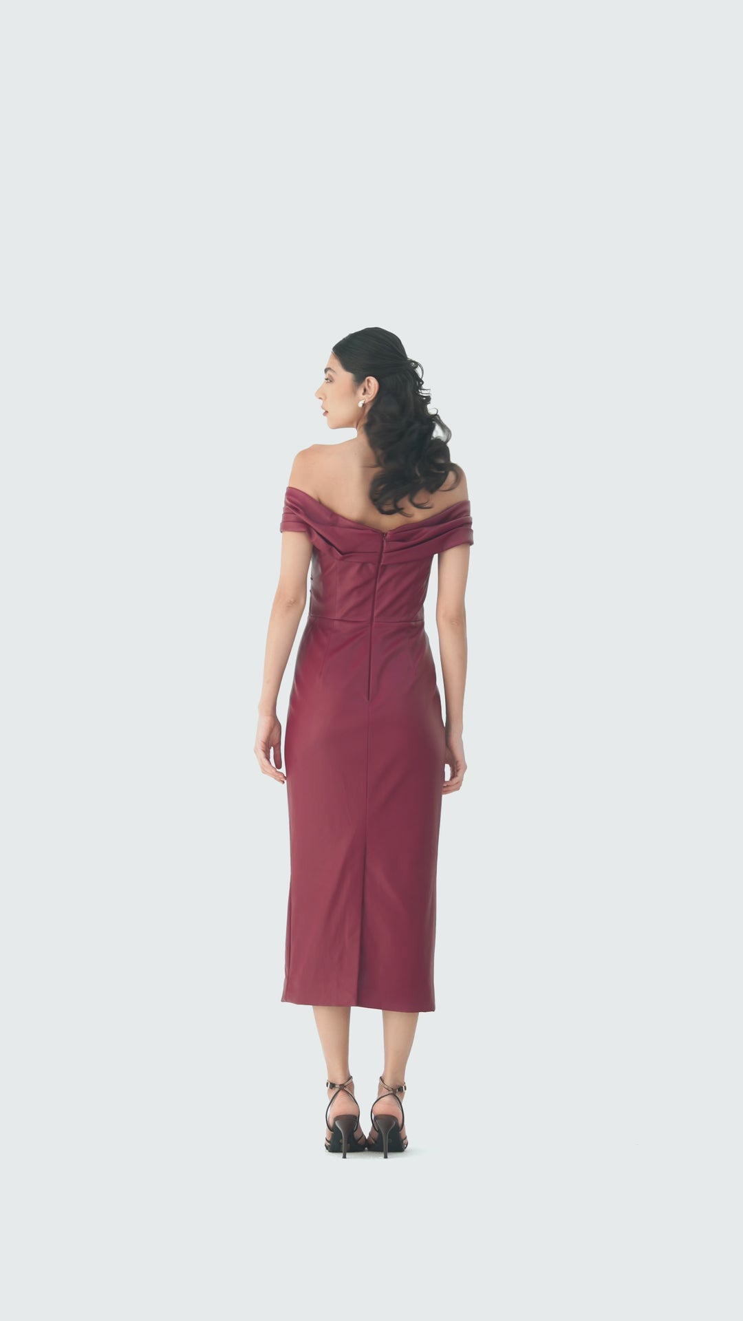 Burgundy Luxe dress